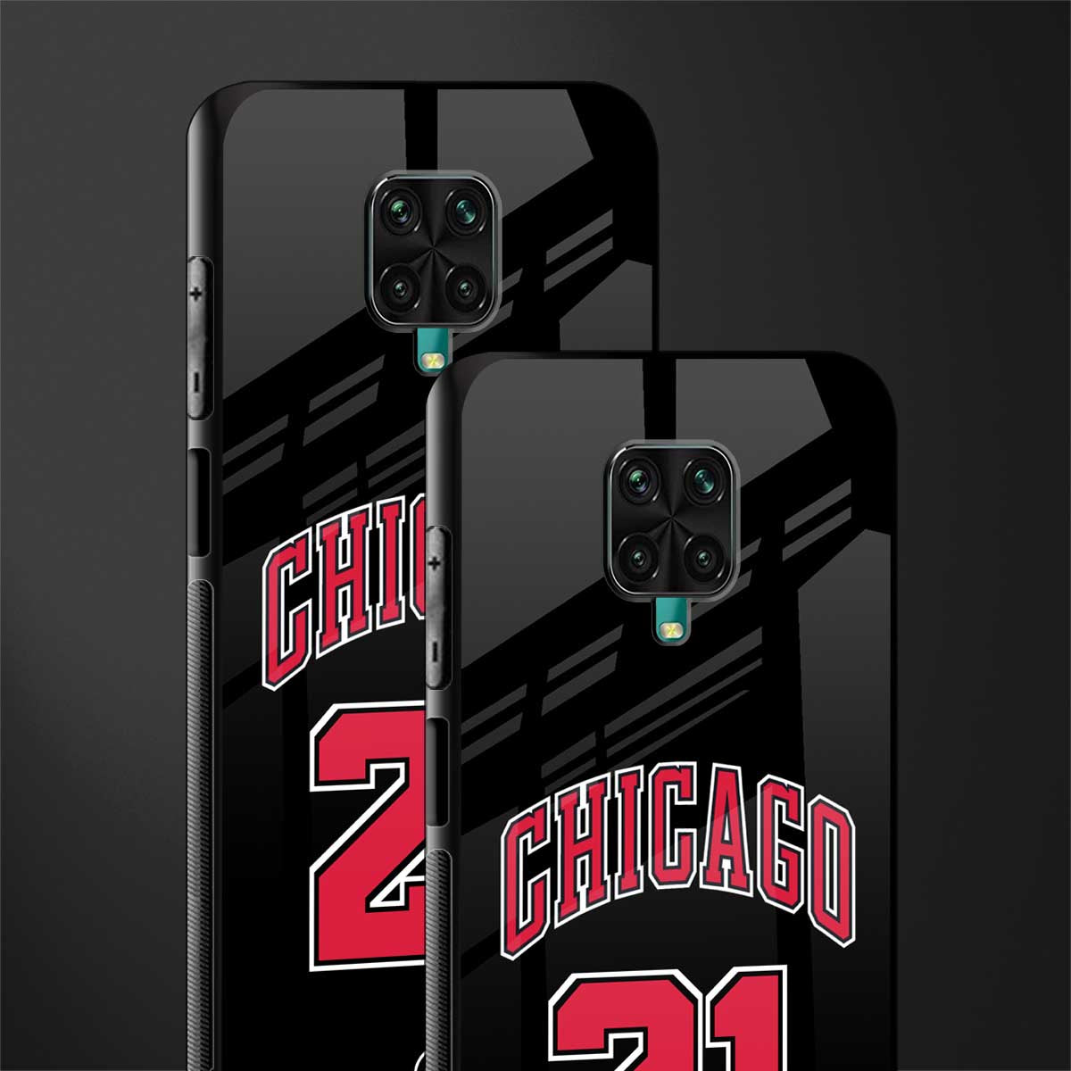 chicago 21 glass case for redmi note 9 pro image-2