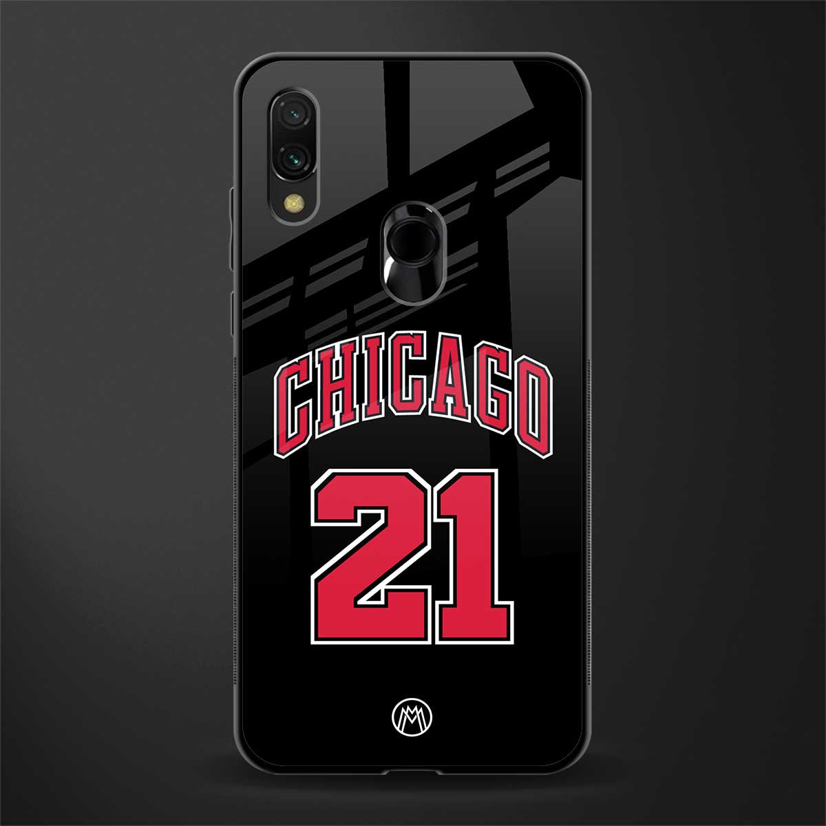 chicago 21 glass case for redmi note 7 image