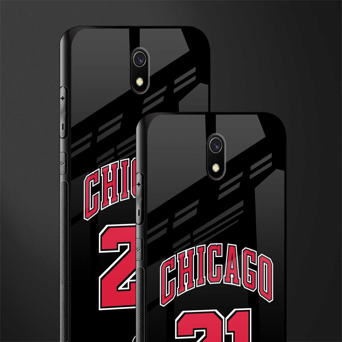 chicago 21 glass case for redmi 8a image-2