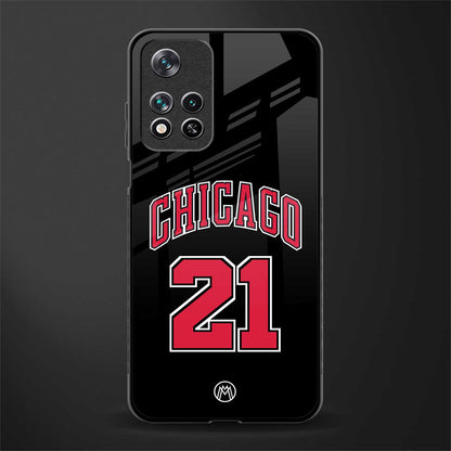 chicago 21 glass case for poco m4 pro 5g image