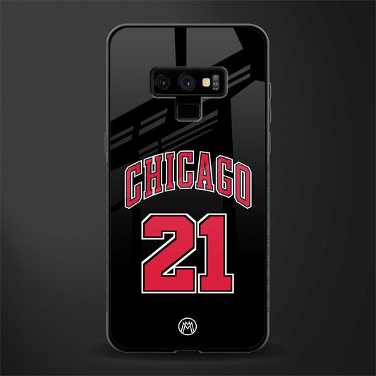 chicago 21 glass case for samsung galaxy note 9 image