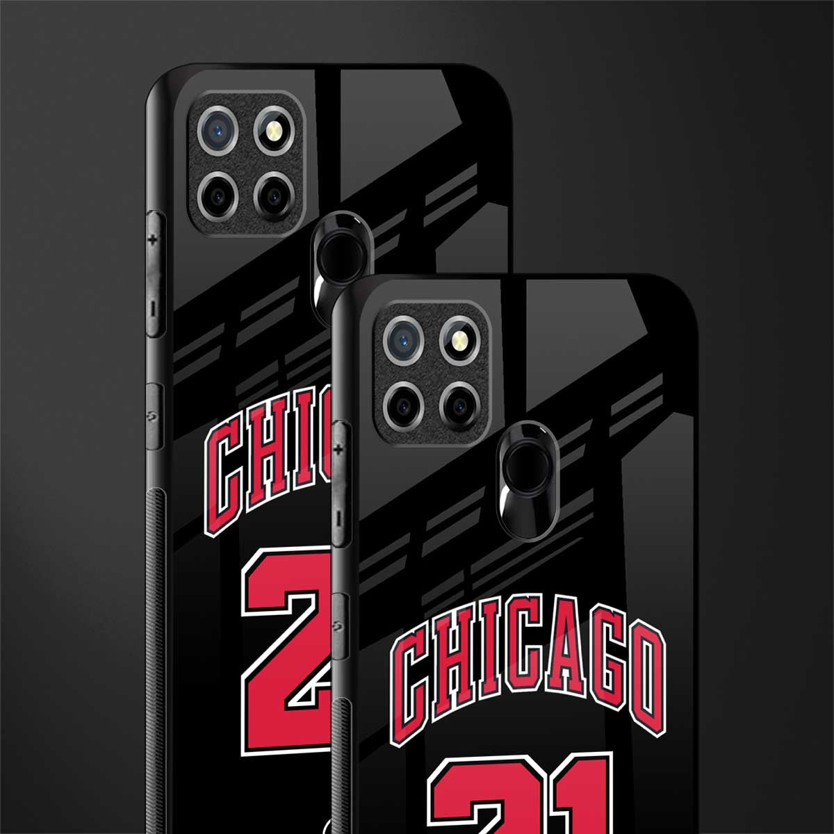 chicago 21 glass case for realme narzo 30a image-2