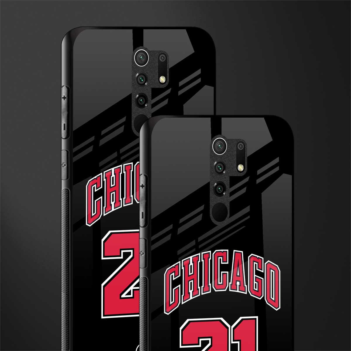chicago 21 glass case for poco m2 image-2