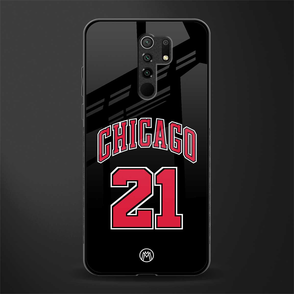 chicago 21 glass case for poco m2 image