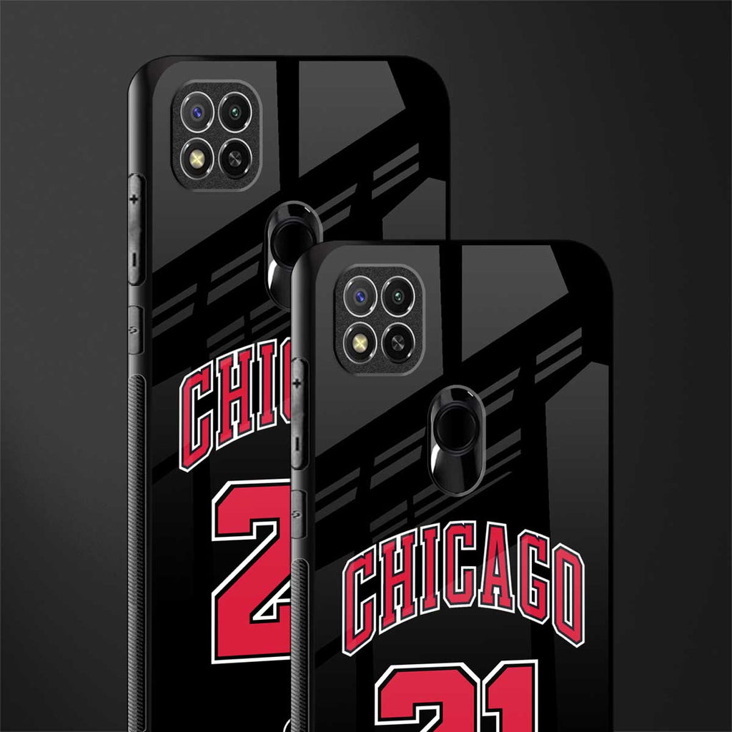 chicago 21 glass case for poco c31 image-2
