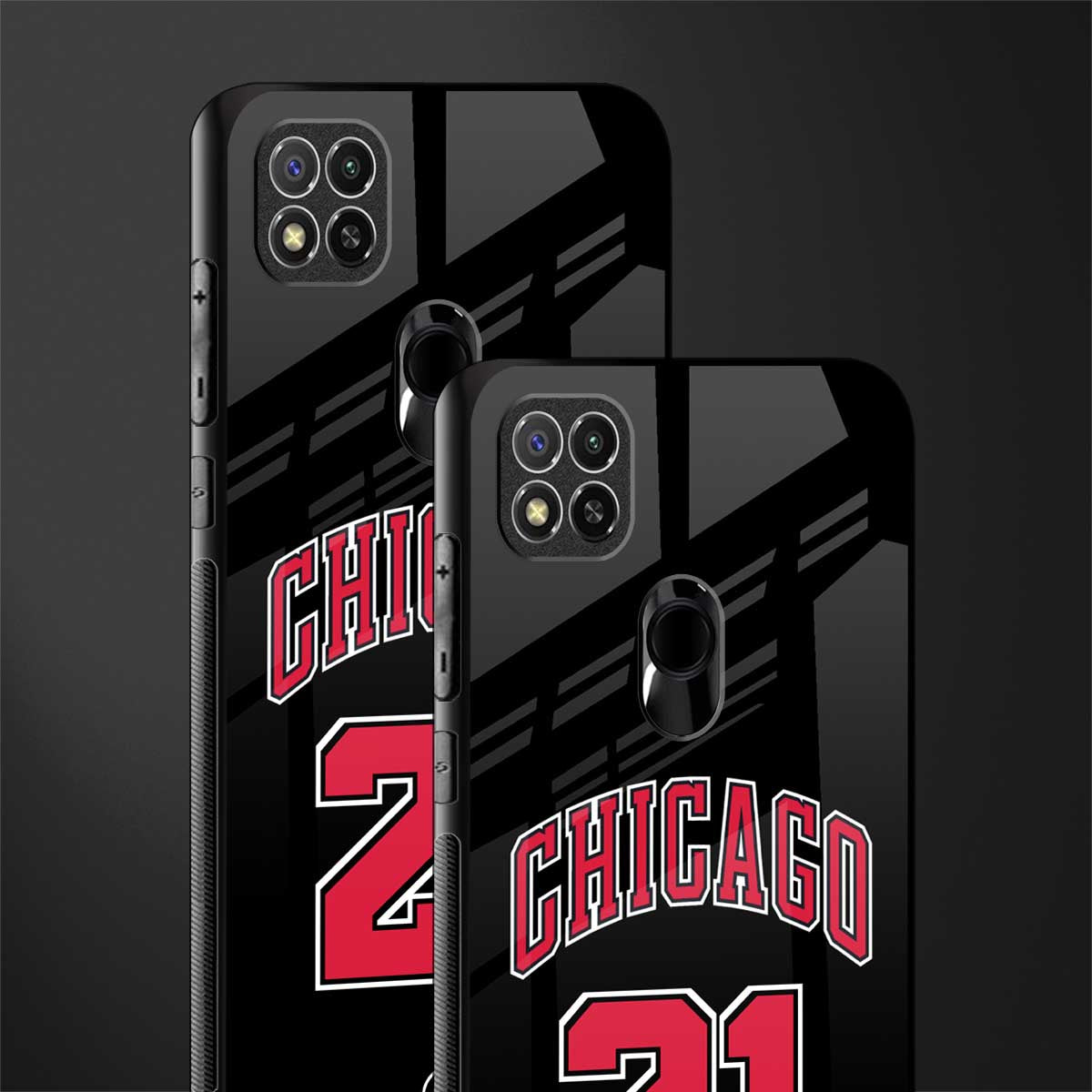 chicago 21 glass case for poco c31 image-2