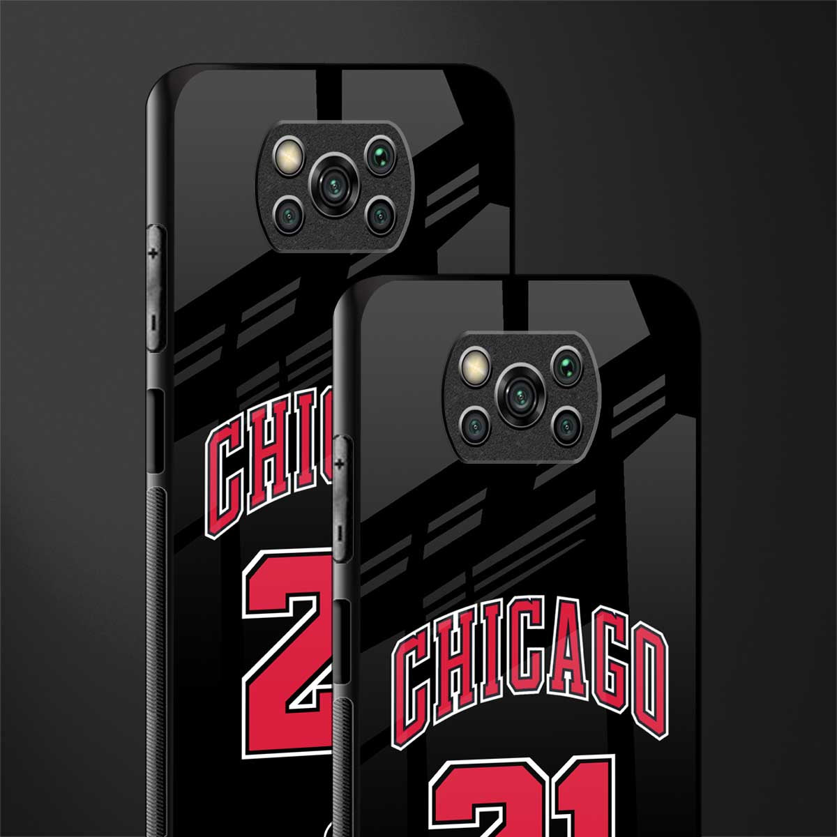 chicago 21 glass case for poco x3 pro image-2