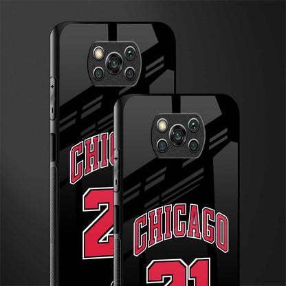 chicago 21 glass case for poco x3 pro image-2