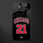 chicago 21 glass case for poco x3 pro image