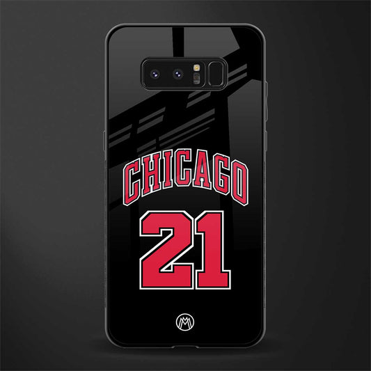 chicago 21 glass case for samsung galaxy note 8 image