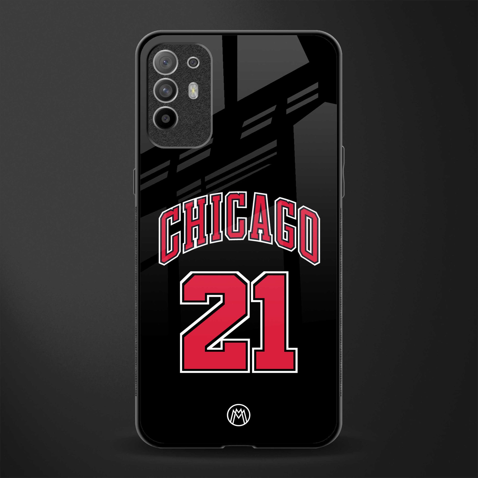 chicago 21 glass case for oppo f19 pro plus image