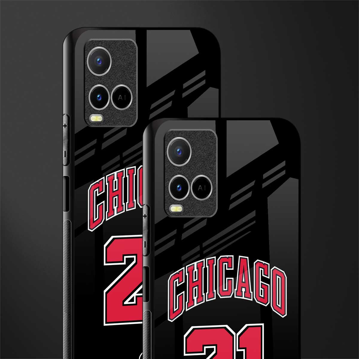 chicago 21 glass case for vivo y21s image-2