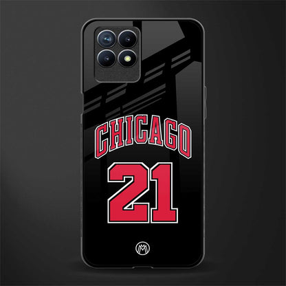 chicago 21 glass case for realme 8i image