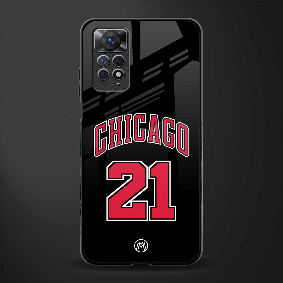 chicago 21 back phone cover | glass case for redmi note 11 pro plus 4g/5g