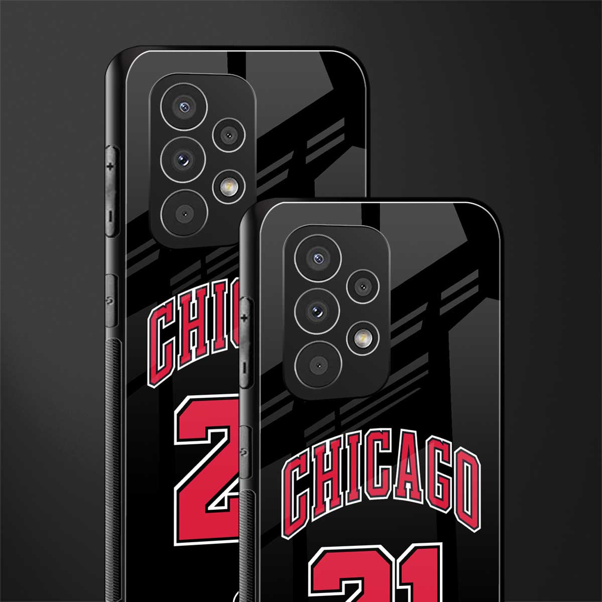 chicago 21 back phone cover | glass case for samsung galaxy a73 5g