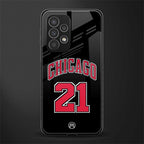 chicago 21 back phone cover | glass case for samsung galaxy a73 5g