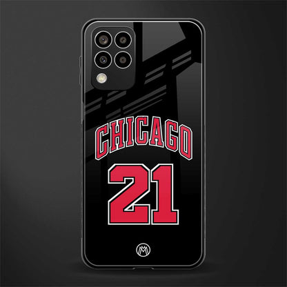 chicago 21 back phone cover | glass case for samsung galaxy m33 5g