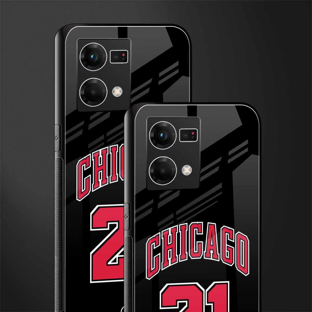 chicago 21 back phone cover | glass case for oppo f21 pro 4g