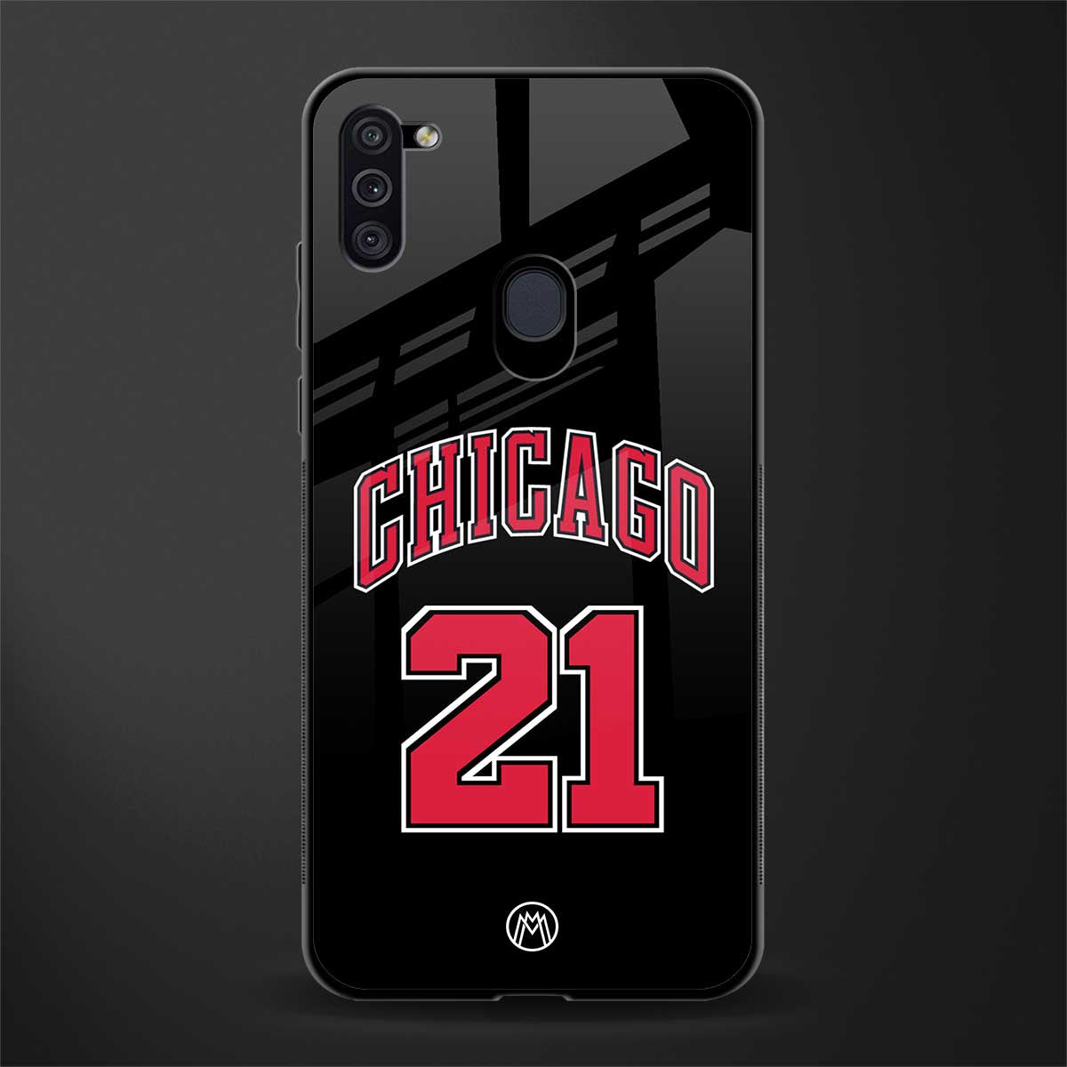 chicago 21 glass case for samsung galaxy m11 image