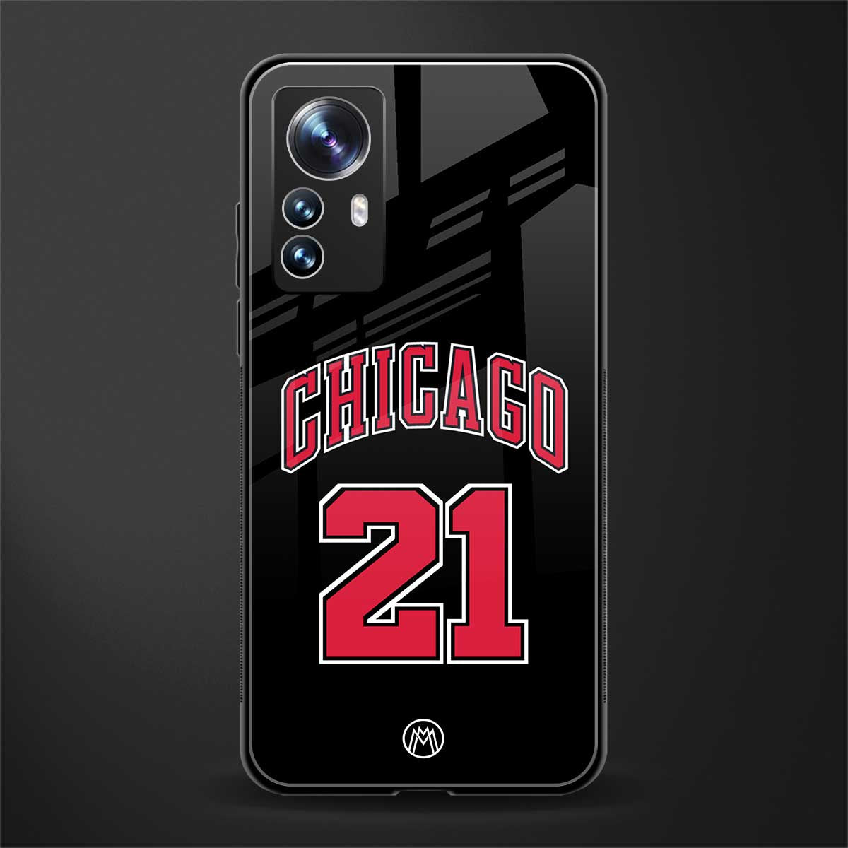 chicago 21 back phone cover | glass case for xiaomi 12 pro