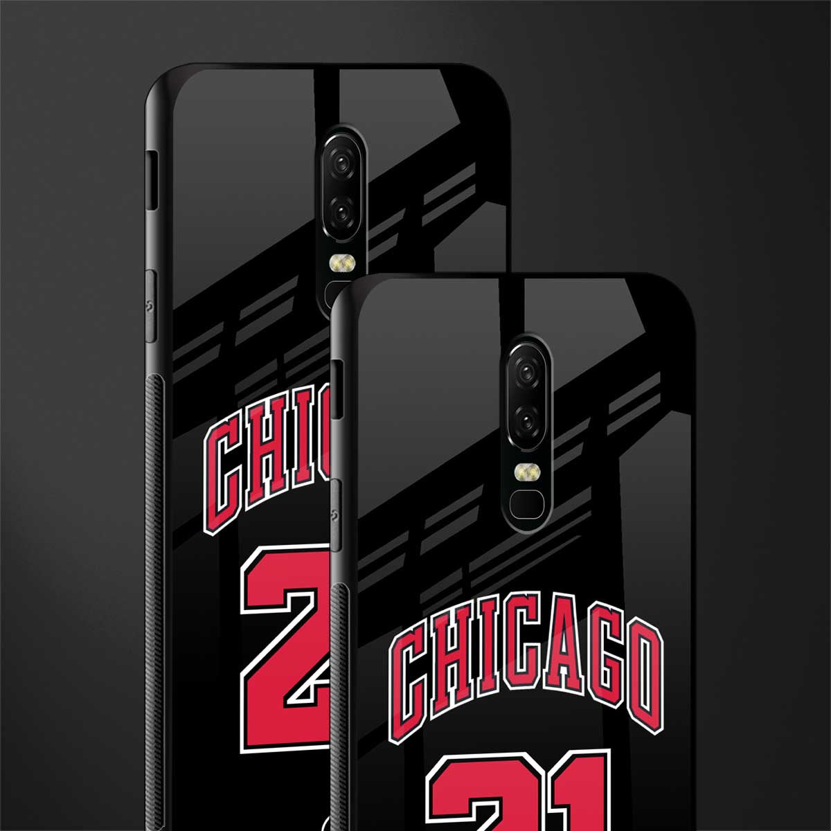 chicago 21 glass case for oneplus 6 image-2