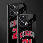 chicago 21 back phone cover | glass case for oppo reno 8 pro