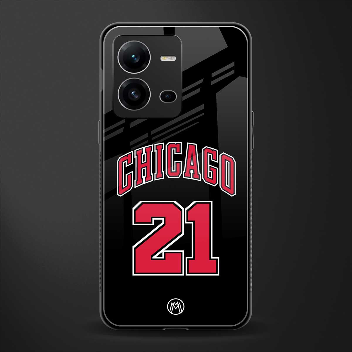 chicago 21 back phone cover | glass case for vivo v25-5g