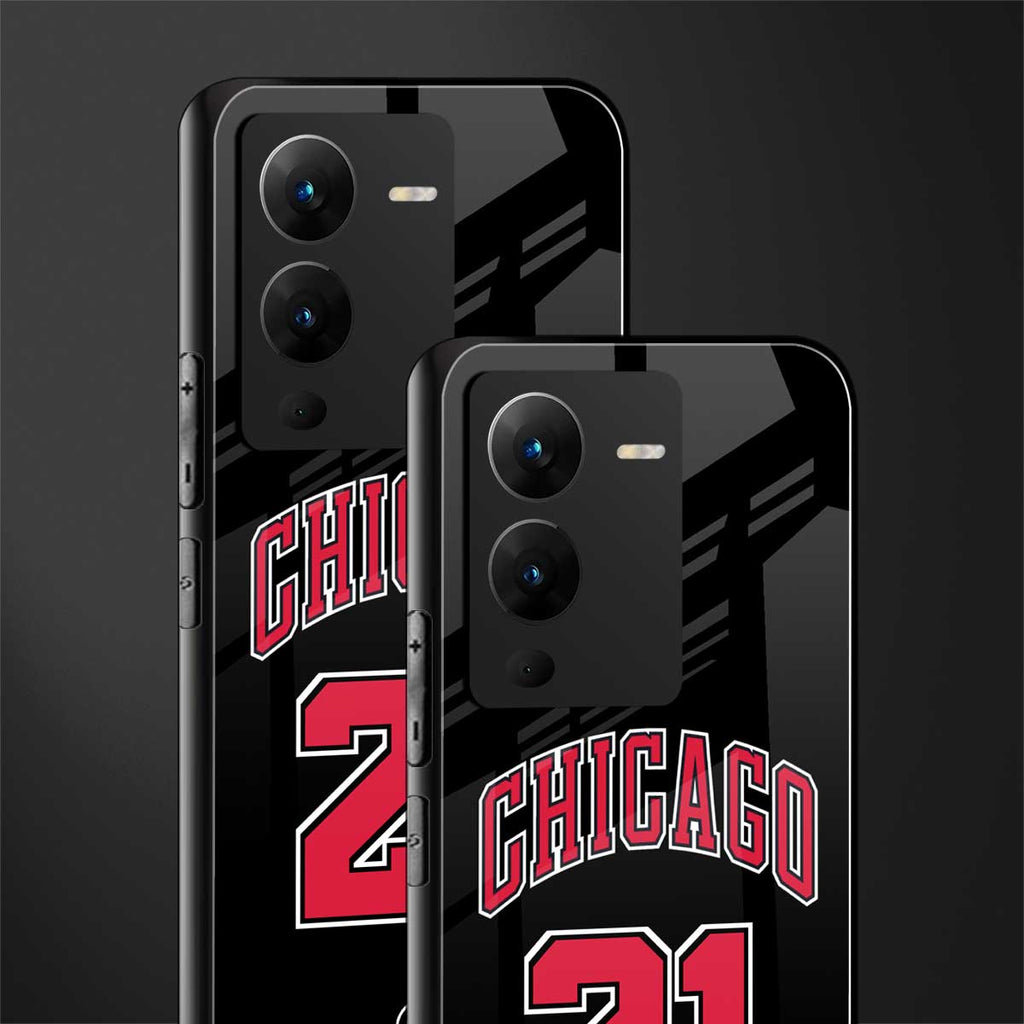 chicago 21 back phone cover | glass case for vivo v25 pro 5g
