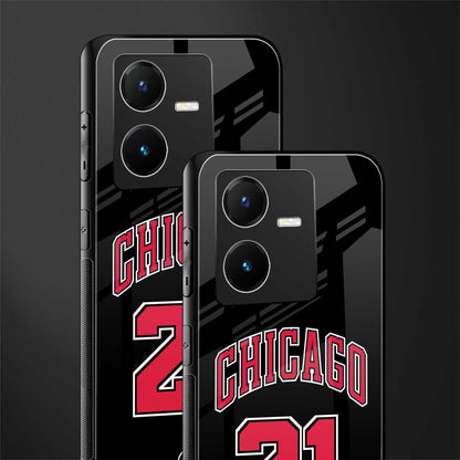 chicago 21 back phone cover | glass case for vivo y22