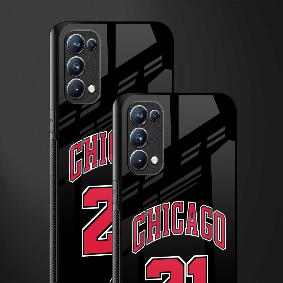 chicago 21 back phone cover | glass case for oppo reno 5