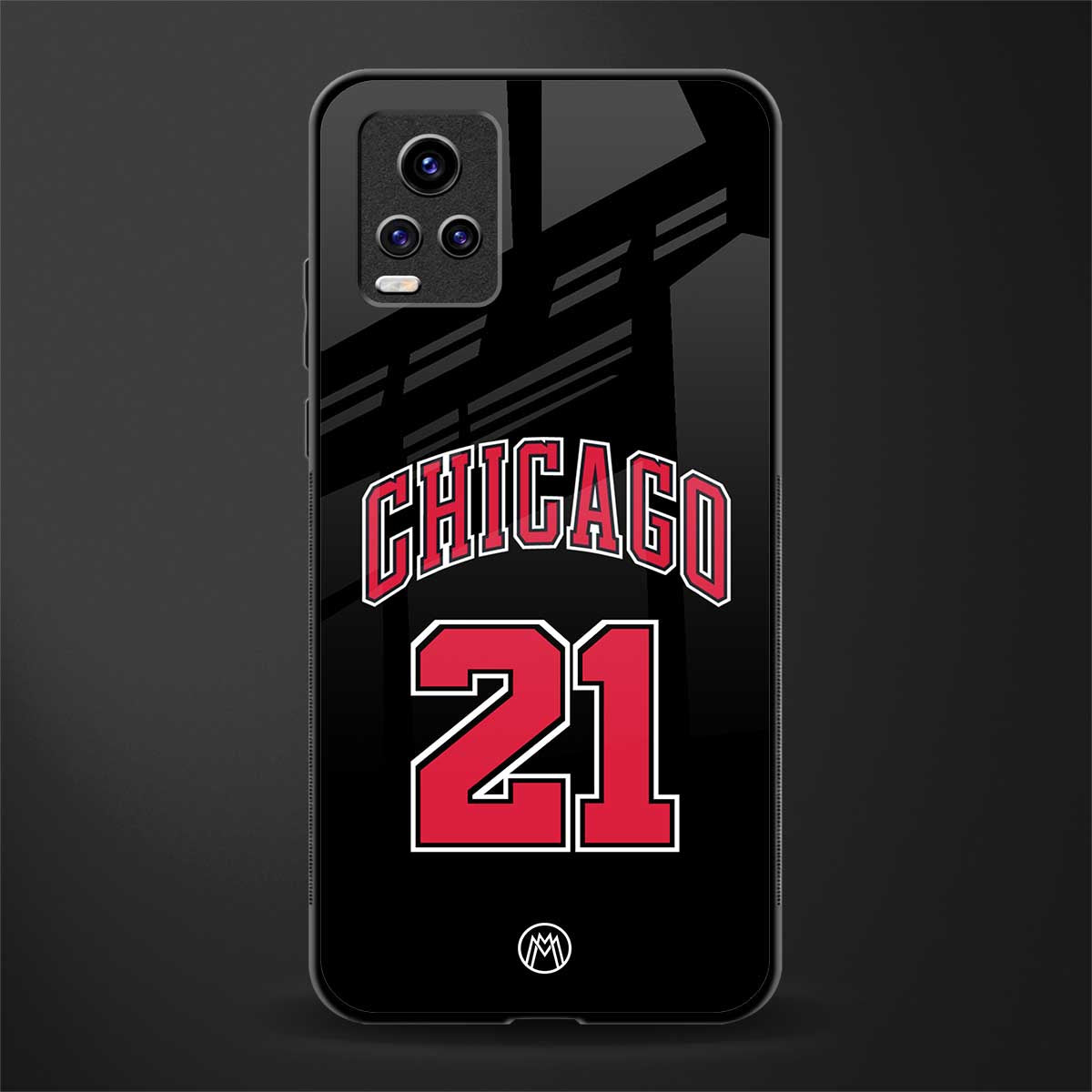 chicago 21 back phone cover | glass case for vivo v21e 4g