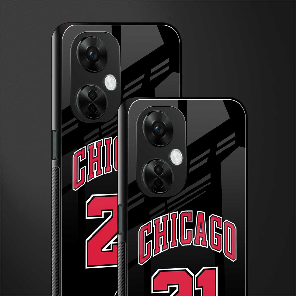chicago 21 back phone cover | glass case for oneplus nord ce 3 lite