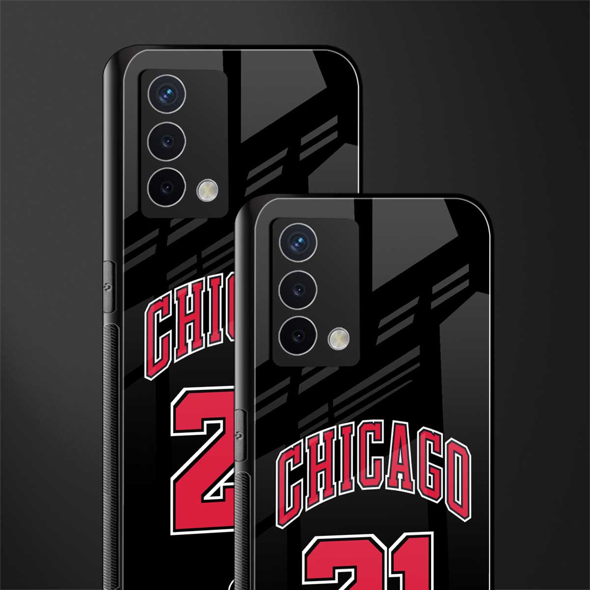 chicago 21 back phone cover | glass case for oppo a74 4g