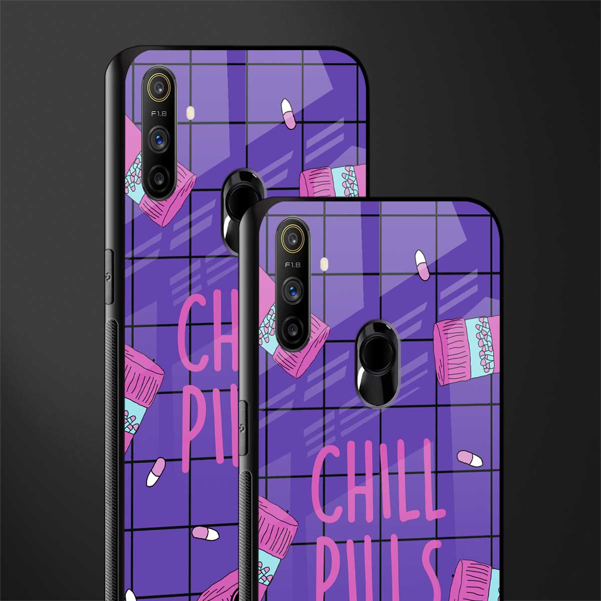 chill pills glass case for realme narzo 10a image-2