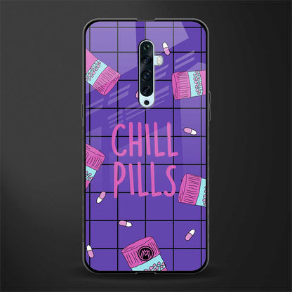 chill pills glass case for oppo reno 2f image