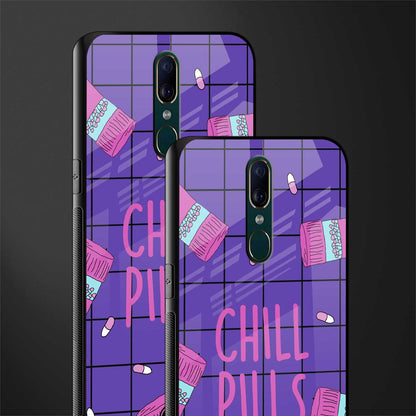 chill pills glass case for oppo f11 image-2
