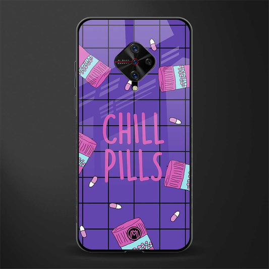 chill pills glass case for vivo s1 pro image