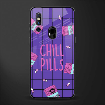 chill pills glass case for vivo v15 image