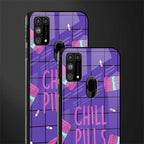 chill pills glass case for samsung galaxy f41 image-2