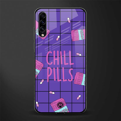 chill pills glass case for samsung galaxy a50 image