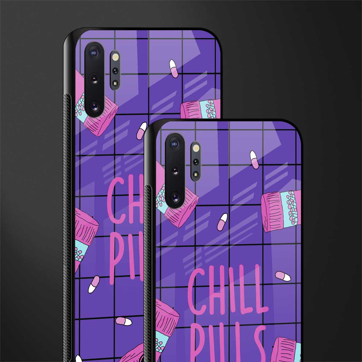 chill pills glass case for samsung galaxy note 10 plus image-2