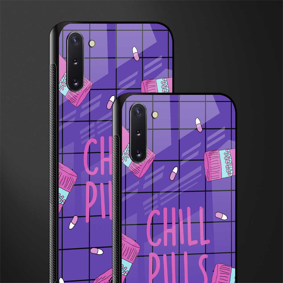 chill pills glass case for samsung galaxy note 10 image-2