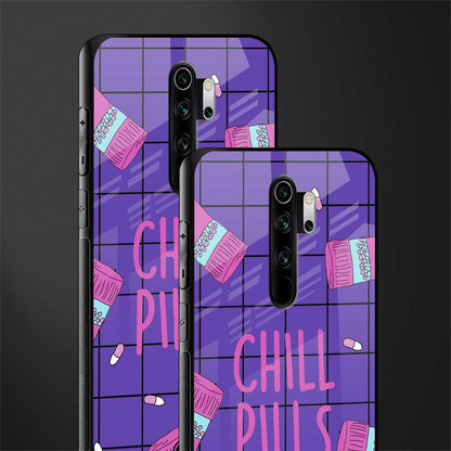 chill pills glass case for redmi note 8 pro image-2