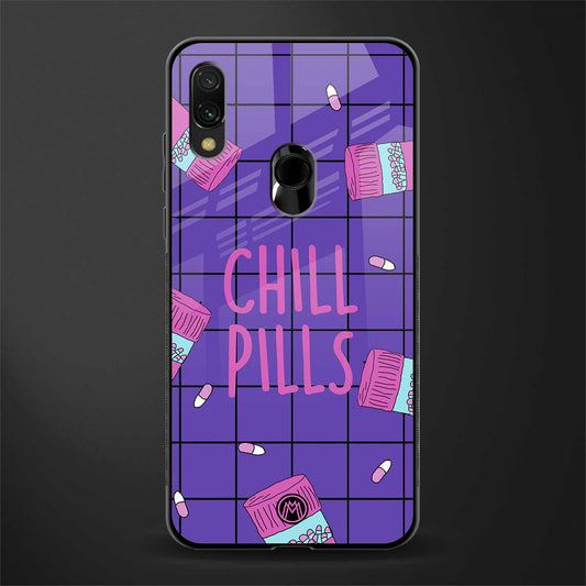 chill pills glass case for redmi note 7 image