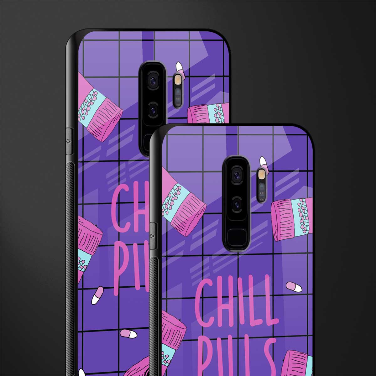 chill pills glass case for samsung galaxy s9 plus image-2