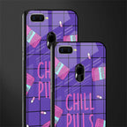 chill pills glass case for oppo a7 image-2