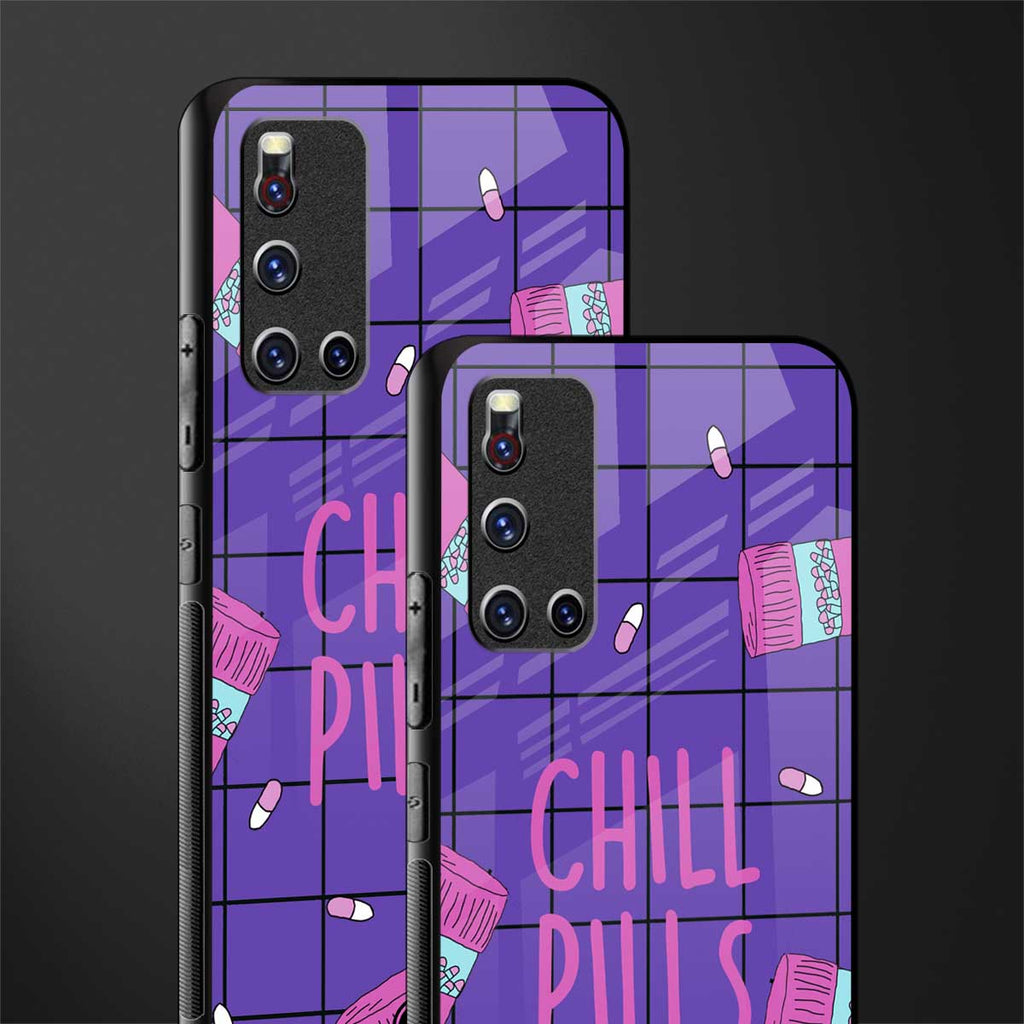 chill pills glass case for vivo v19 image-2