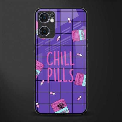 chill pills glass case for oppo reno7 5g image