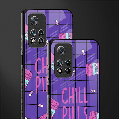 chill pills glass case for poco m4 pro 5g image-2