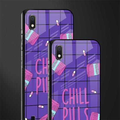 chill pills glass case for samsung galaxy a10 image-2